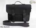 Borsa a tracolla in pelle TR2 BLACK
