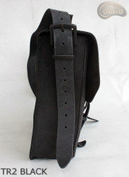 Borsa a tracolla in pelle TR2 BLACK