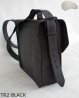 Borsa a tracolla in pelle TR2 BLACK