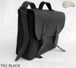Borsa a tracolla in pelle TR2 BLACK