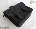 Borsa a tracolla in pelle TR2 BLACK