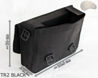 Borsa a tracolla in pelle TR2 BLACK