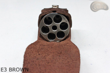 Copri fondina E3 MARRONE6 per il tamburo del revolver Remington calibro 44 COLT1860