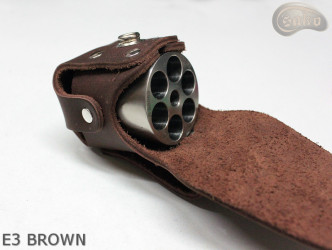 Copri fondina E3 MARRONE6 per il tamburo del revolver Remington calibro 44 COLT1860