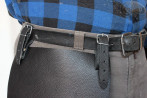 Protezione coscia in pelle per cintura dei pantaloni