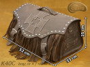 Bauletto per moto K40 BROWN  *Su richiesta*