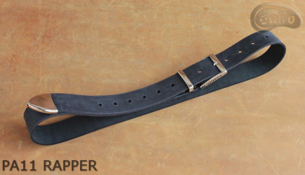 Cintura per pantaloni in pelle PA11 RAPPER con puntale in metallo