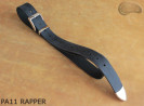 Cintura per pantaloni in pelle PA11 RAPPER con puntale in metallo