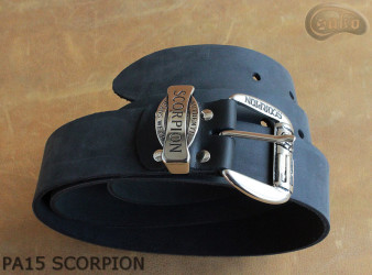 Cintura per pantaloni in pelle PA15 SCORPION