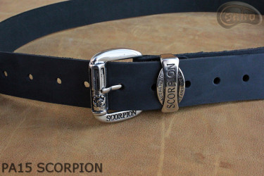 Cintura per pantaloni in pelle PA15 SCORPION