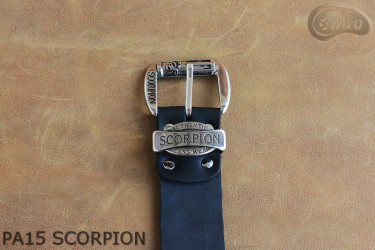 Cintura per pantaloni in pelle PA15 SCORPION