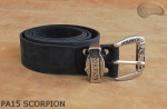 Cintura per pantaloni in pelle PA15 SCORPION