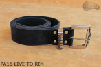 Cintura per pantaloni in pelle PA16 LIVE TO RIM