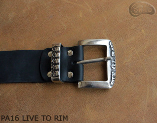 Cintura per pantaloni in pelle PA16 LIVE TO RIM