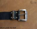 Cintura per pantaloni in pelle PA16 LIVE TO RIM