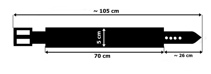 PM1 bőr öv motoros stílusú nadrághoz. HOSSZ ~ 105 cm