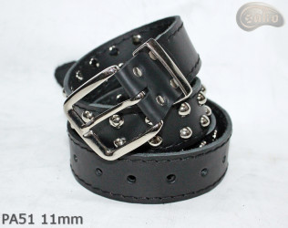 Cintura per pantaloni/gonna in pelle PA51 con rivetti decorativi da 11 mm