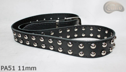 Cintura per pantaloni/gonna in pelle PA51 con rivetti decorativi da 11 mm