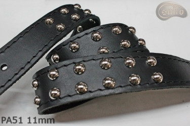 Cintura per pantaloni/gonna in pelle PA51 con rivetti decorativi da 11 mm