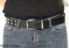 Cintura per pantaloni/gonna in pelle PA51 con rivetti decorativi da 11 mm