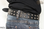 Cintura per pantaloni/gonna in pelle PA51 con rivetti decorativi da 11 mm