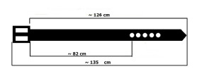 Cintura per pantaloni in pelle PKL15