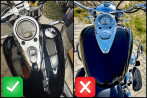 Cintura serbatoio moto per  Kawasaki VN 2000 *canale di colata destro*
