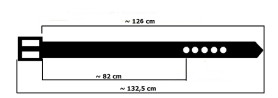 Cintura per pantaloni in pelle PKL16