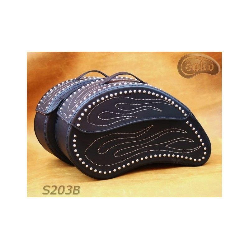LEATHER SADDLEBAGS S203 B  *TO REQUEST*