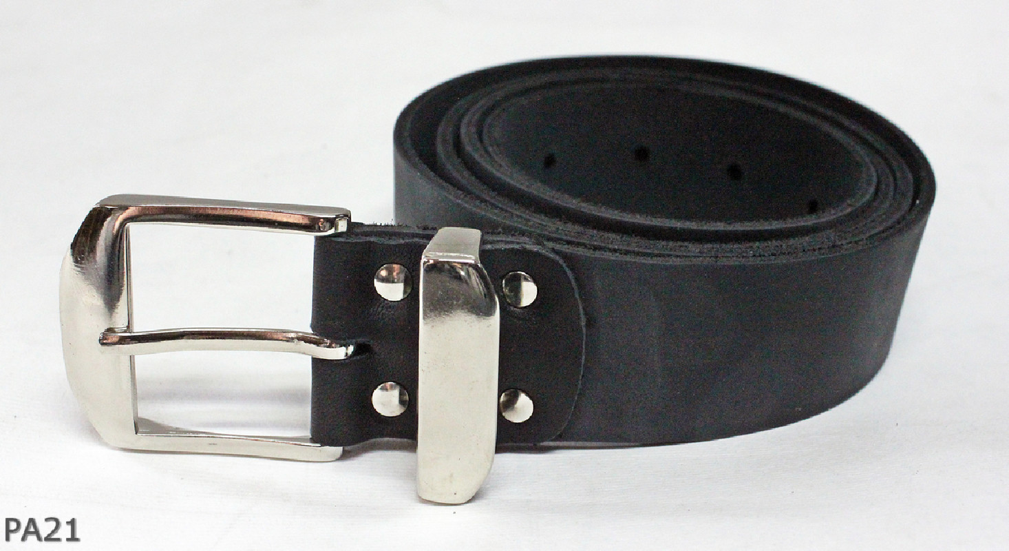 PA21 Leather trouser belt