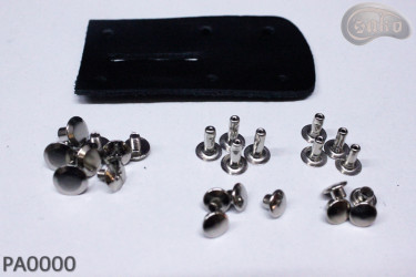 Cintura per pantaloni in pelle PA0000 senza fibbia, kit di riparazione senza fibbia