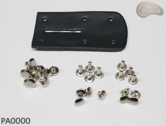 Cintura per pantaloni in pelle PA0000 senza fibbia, kit di riparazione senza fibbia