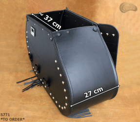 Leather motorcycle saddlebags S771 *MADE TO ORDER*