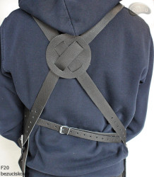 Tablier de protection en cuir F20 sans pression boucher/soudure/chef/barbecue/serrurier