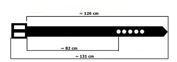 Cintura per pantaloni in pelle PKL16