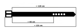 Cintura per pantaloni in pelle PKL16