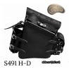 LEATHER SADDLEBAG S493 SKULL H-D SOFTAIL