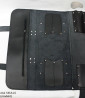 Knife bag / pouch BLACK GRAIN LEATHER SKULLS ( model 4)