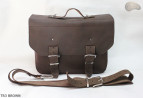 Borsa a tracolla in pelle TR3 BROWN