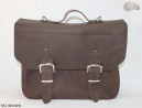 Borsa a tracolla in pelle TR3 BROWN