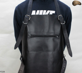 Grembiule protettivo in pelle F220/macellaio/saldatura/cuoco/barbecue/fabbro