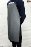 Grembiule protettivo in pelle F1 GREY/macellaio/saldatura/cuoco/barbecue/fabbro