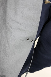 Grembiule protettivo in pelle F1 GREY/macellaio/saldatura/cuoco/barbecue/fabbro