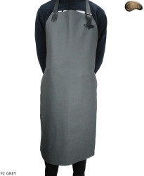 Grembiule protettivo in pelle F2 GREY/macellaio/saldatura/cuoco/barbecue/fabbro