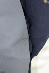 Grembiule protettivo in pelle F2 GREY/macellaio/saldatura/cuoco/barbecue/fabbro