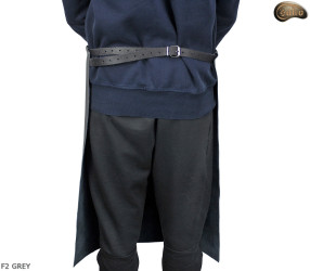 Grembiule protettivo in pelle F2 GREY/macellaio/saldatura/cuoco/barbecue/fabbro