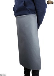 Grembiule protettivo in pelle F2 GREY/macellaio/saldatura/cuoco/barbecue/fabbro