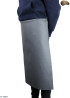 Grembiule protettivo in pelle F2 GREY/macellaio/saldatura/cuoco/barbecue/fabbro