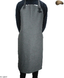 Grembiule protettivo in pelle F2 GREY/macellaio/saldatura/cuoco/barbecue/fabbro