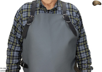 Grembiule protettivo in pelle F4 GREY/macellaio/saldatura/cuoco/barbecue/fabbro